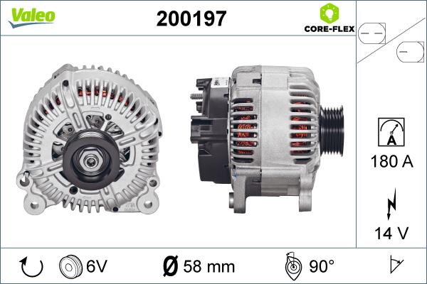 Valeo 200197 - Generator / Alternator aaoparts.ro