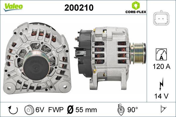 Valeo 200210 - Generator / Alternator aaoparts.ro