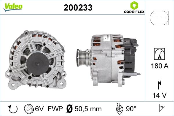 Valeo 200233 - Generator / Alternator aaoparts.ro