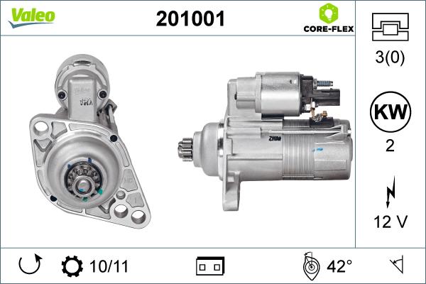 Valeo 201001 - Starter aaoparts.ro