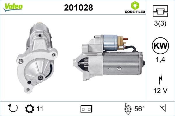 Valeo 201028 - Starter aaoparts.ro