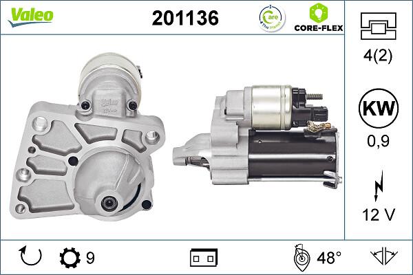VALEO 201136 - Starter aaoparts.ro