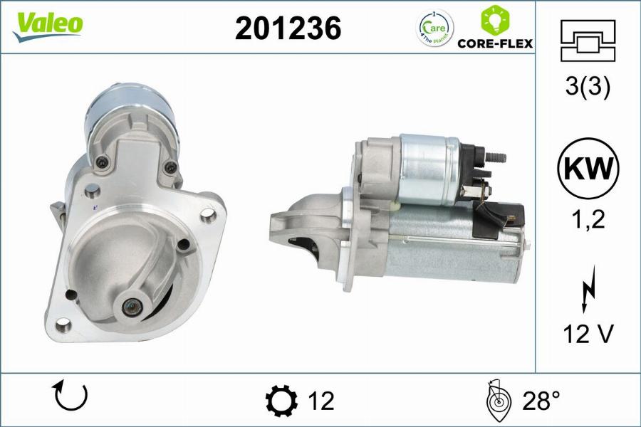 Valeo 201236 - Starter aaoparts.ro