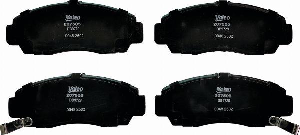 VALEO 207505 - Set placute frana,frana disc aaoparts.ro