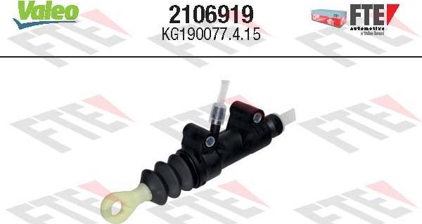 Valeo 2106919 - Pompa centrala, ambreiaj aaoparts.ro