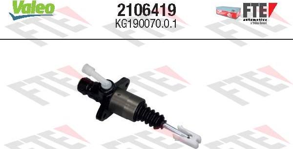 Valeo 2106419 - Pompa centrala, ambreiaj aaoparts.ro