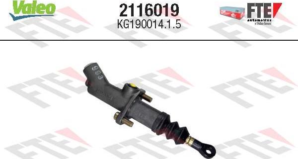 VALEO 2116019 - Pompa centrala, ambreiaj aaoparts.ro