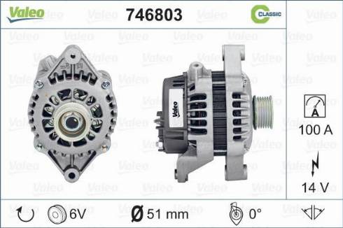 Valeo 746803 - Generator / Alternator aaoparts.ro