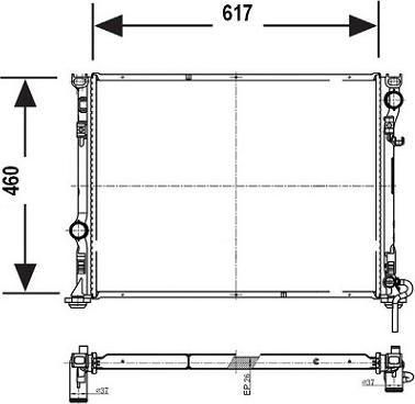 Valeo 700787 - Radiator, racire motor aaoparts.ro