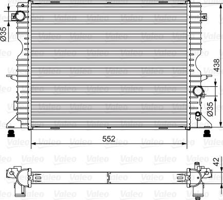 Valeo 701545 - Radiator, racire motor aaoparts.ro