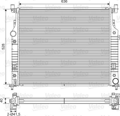 Valeo 701569 - Radiator, racire motor aaoparts.ro