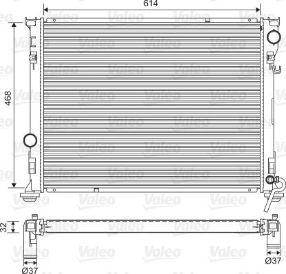 VALEO 701562 - Radiator, racire motor aaoparts.ro