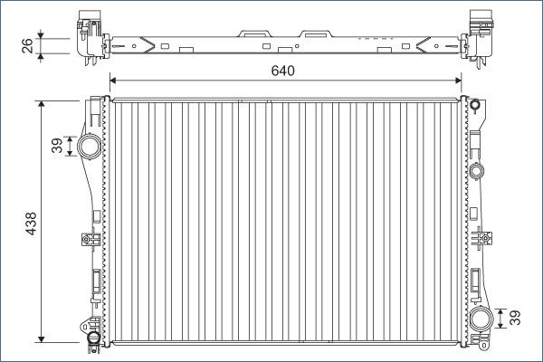 Valeo 701142 - Radiator, racire motor aaoparts.ro