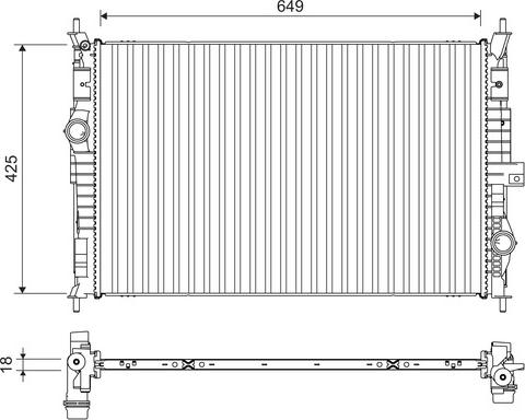 Valeo 701109 - Radiator, racire motor aaoparts.ro