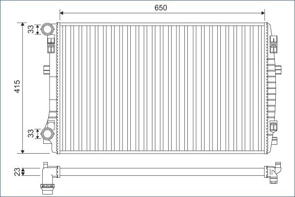 Valeo 701129 - Radiator, racire motor aaoparts.ro