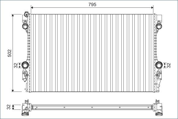 Valeo 701126 - Radiator, racire motor aaoparts.ro