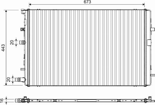 Valeo 701395 - Radiator, racire motor aaoparts.ro