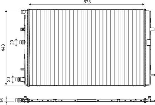 Valeo 701395 - Radiator, racire motor aaoparts.ro