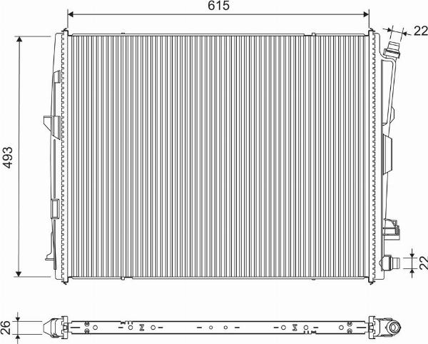 VALEO 701308 - Radiator, racire motor aaoparts.ro