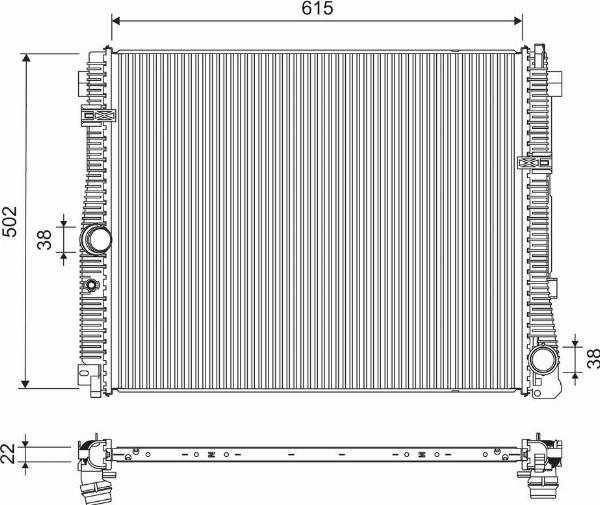 VALEO 701311 - Radiator, racire motor aaoparts.ro