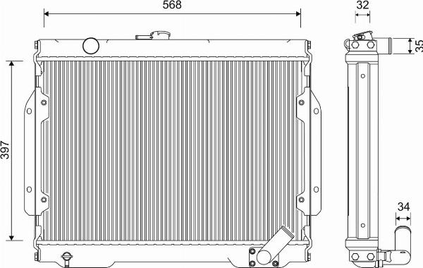VALEO 701262 - Radiator, racire motor aaoparts.ro