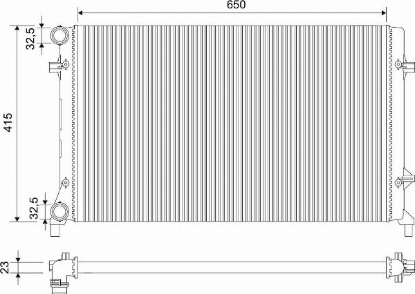 VALEO 701789 - Radiator, racire motor aaoparts.ro