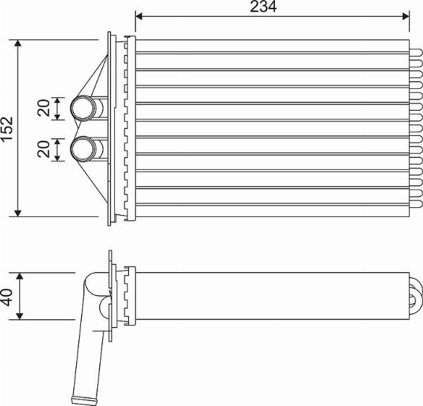 VALEO 715306 - Schimbator caldura, incalzire habitaclu aaoparts.ro