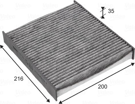 VALEO 715725 - Filtru, aer habitaclu aaoparts.ro