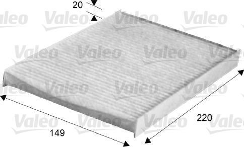 Valeo 716047 - Filtru, aer habitaclu aaoparts.ro