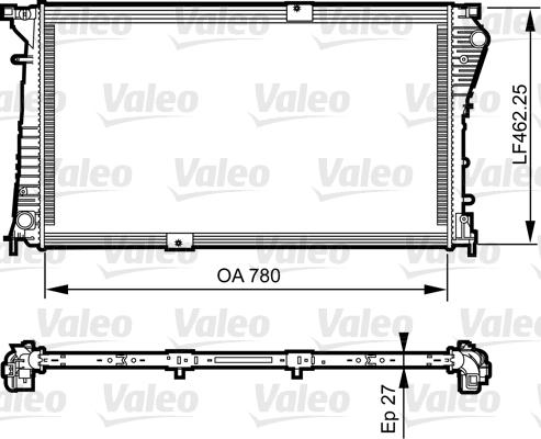 Valeo 734931 - Radiator, racire motor aaoparts.ro