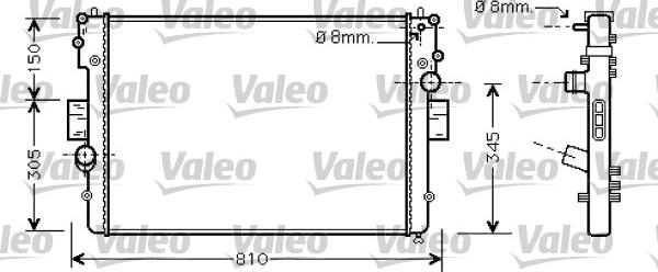 Valeo 734448 - Radiator, racire motor aaoparts.ro