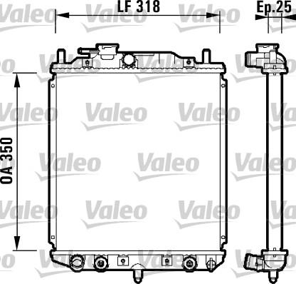 VALEO 734101 - Radiator, racire motor aaoparts.ro