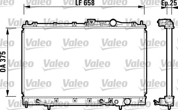 Valeo 734127 - Radiator, racire motor aaoparts.ro