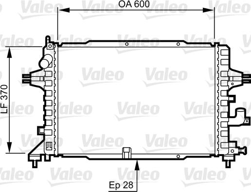 Valeo 734380 - Radiator, racire motor aaoparts.ro