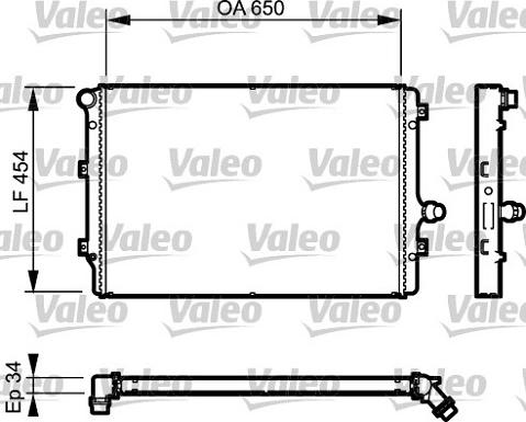 Valeo 734333 - Radiator, racire motor aaoparts.ro