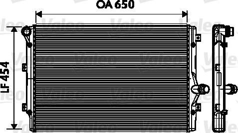 VALEO 734333 - Radiator, racire motor aaoparts.ro