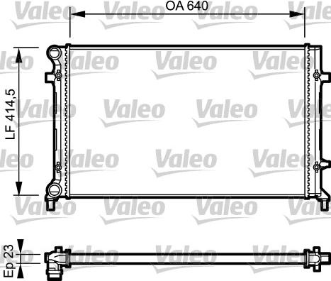 Valeo 734332 - Radiator, racire motor aaoparts.ro