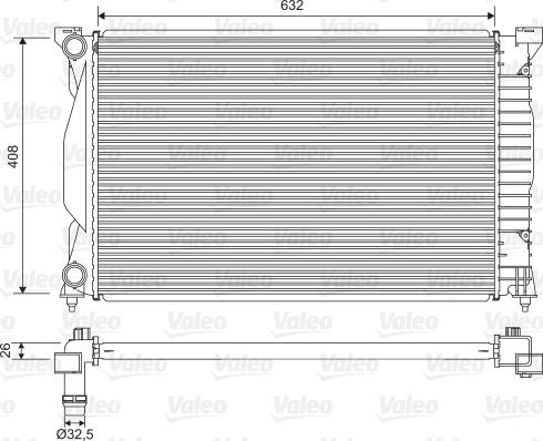 VALEO 734269 - Radiator, racire motor aaoparts.ro