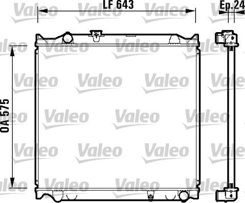Valeo 734205 - Radiator, racire motor aaoparts.ro