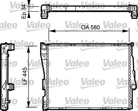 Valeo 734276 - Radiator, racire motor aaoparts.ro