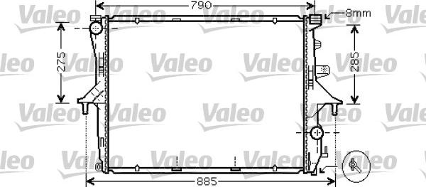 Valeo 734741 - Radiator, racire motor aaoparts.ro