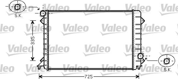 VALEO 734754 - Radiator, racire motor aaoparts.ro