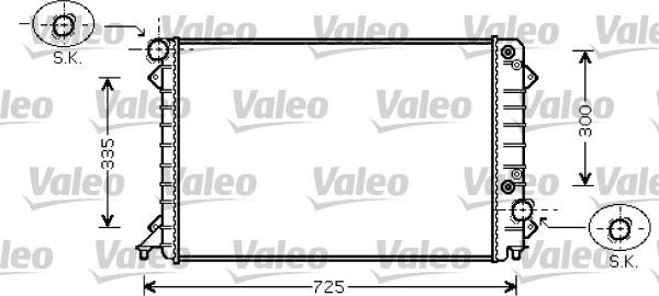 VALEO 734755 - Radiator, racire motor aaoparts.ro