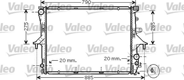 Valeo 734739 - Radiator, racire motor aaoparts.ro