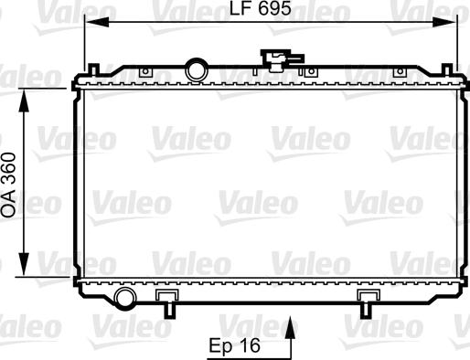 Valeo 734736 - Radiator, racire motor aaoparts.ro