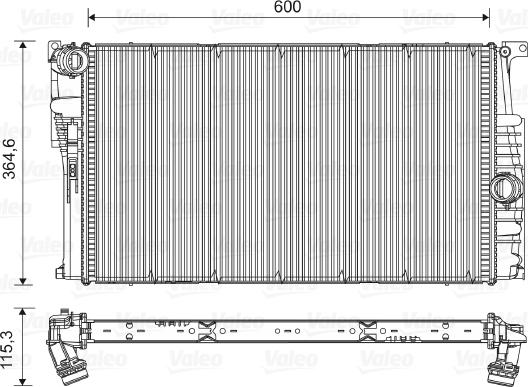 Valeo 735454 - Radiator, racire motor aaoparts.ro