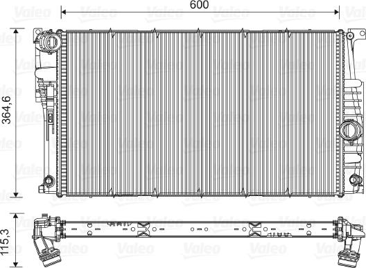 Valeo 735455 - Radiator, racire motor aaoparts.ro