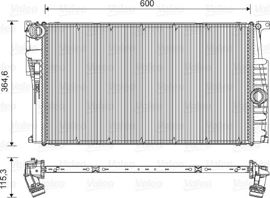 Valeo 735451 - Radiator, racire motor aaoparts.ro