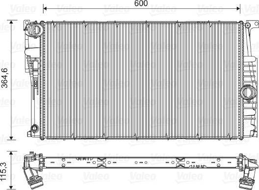 Valeo 735453 - Radiator, racire motor aaoparts.ro