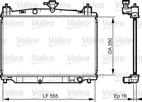 Valeo 735416 - Radiator, racire motor aaoparts.ro